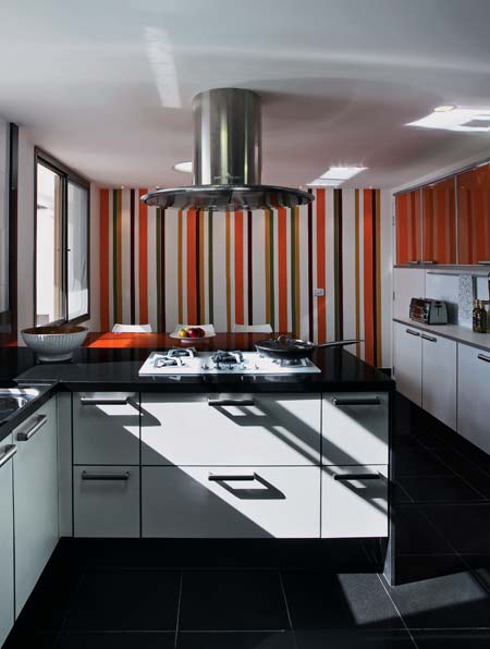 Papel de parede - cozinha colorida
