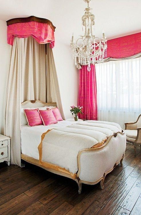 quarto rosa - cama de princesa