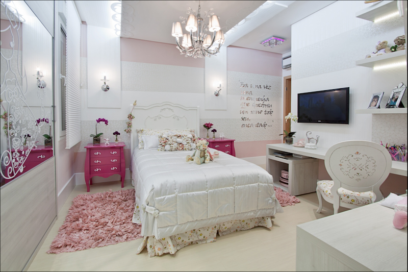 quarto rosa - comoda provençal rosa pink